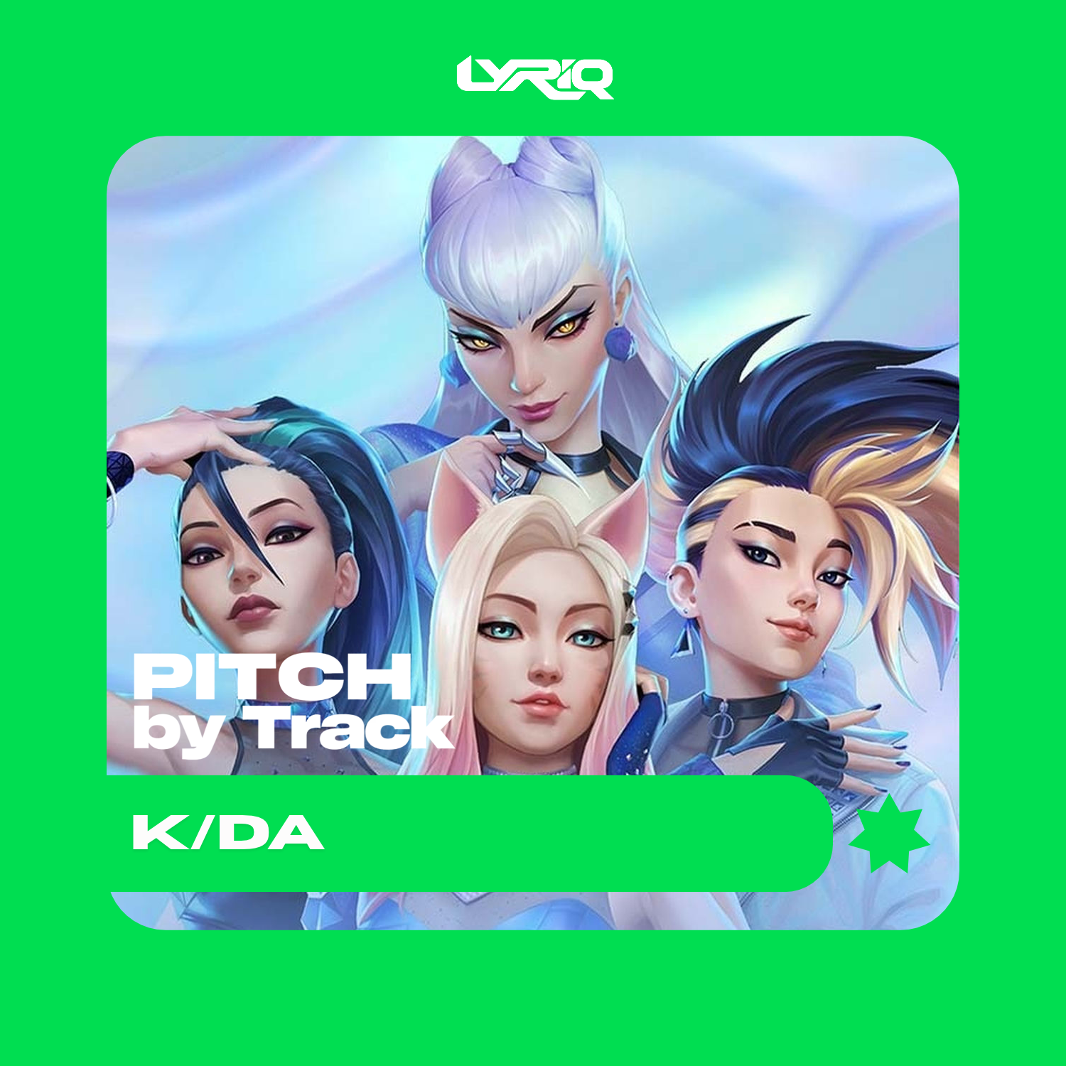 Capa da playlist Pitch by Track: K/DA