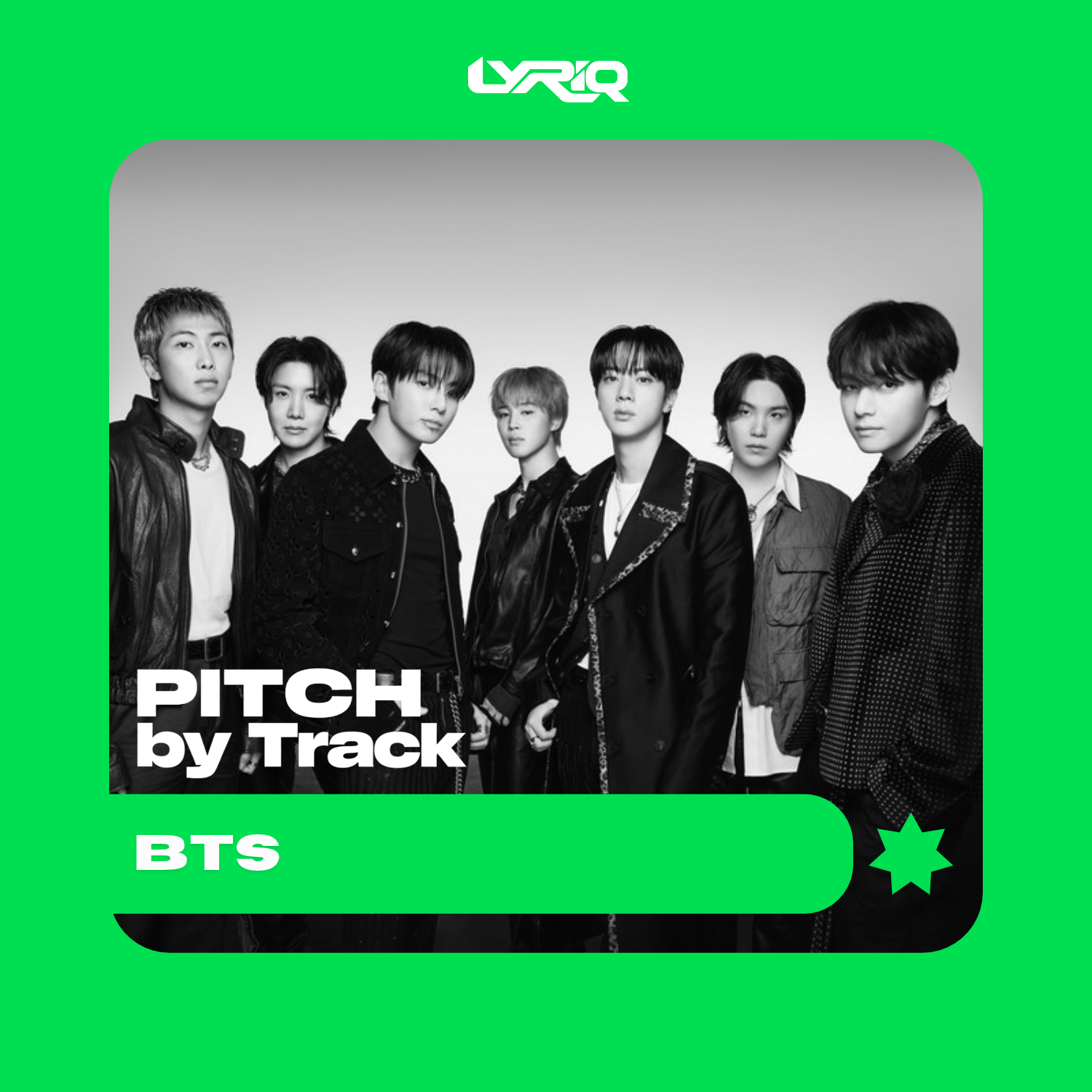 Capa da playlist Pitch by Track: BTS